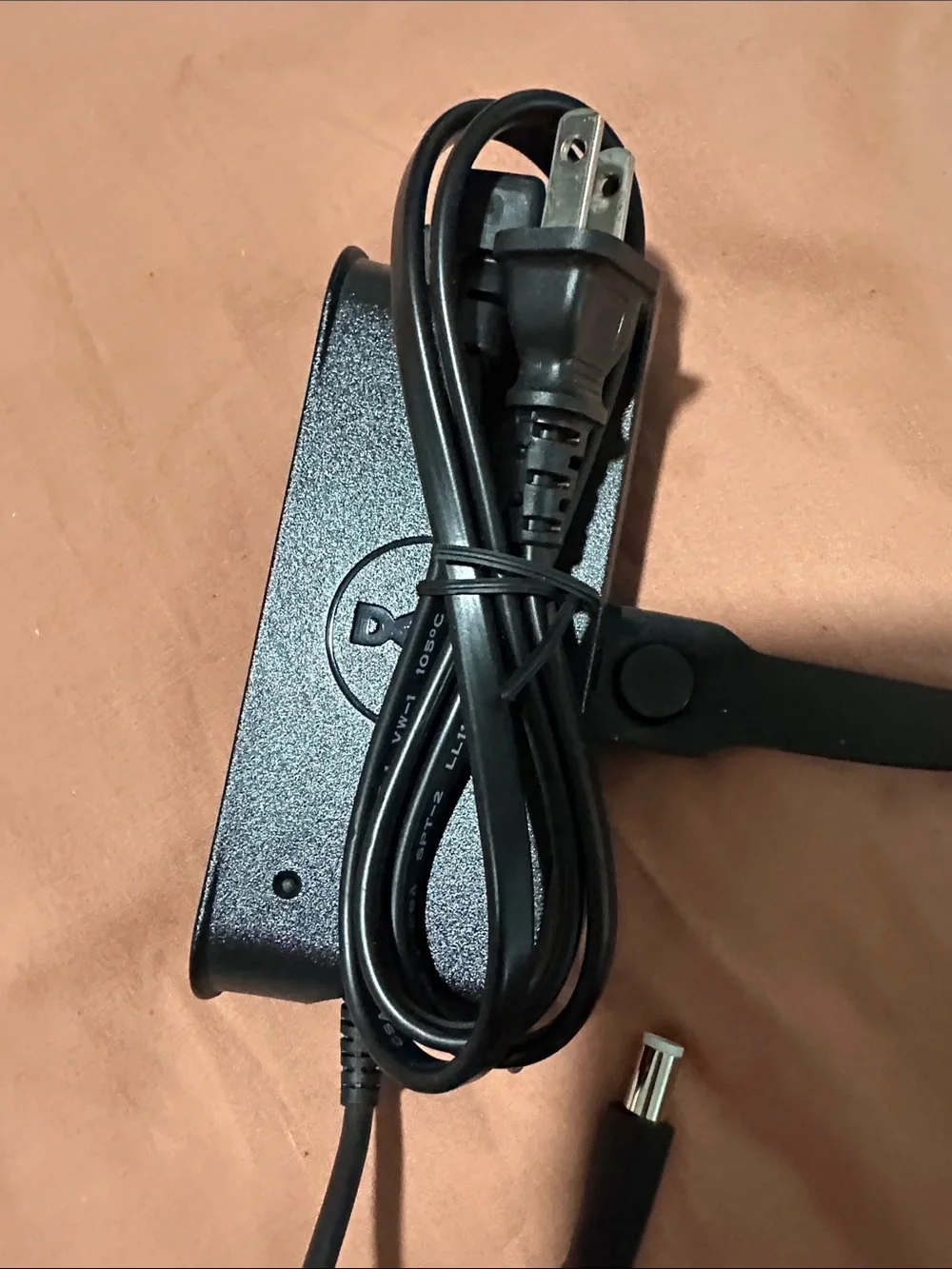 Dell Black Power Adapter with Barrel Connector - Slim Travel Version